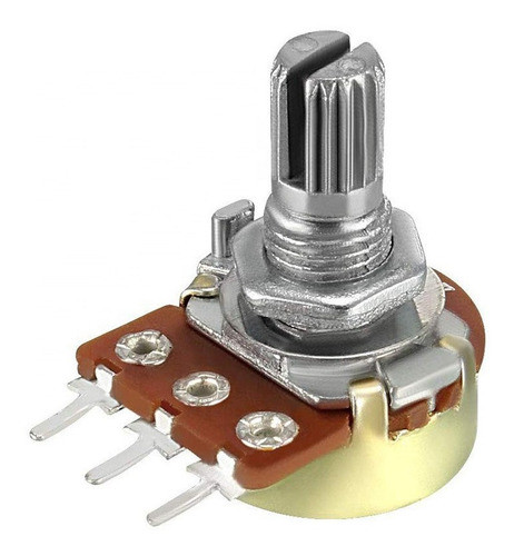 Potenciometro Mono Lineal Metalico 15mm Pote 10k 0
