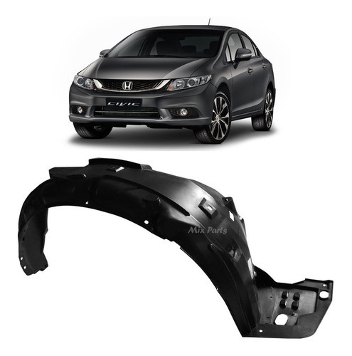 Par Parabarro Dianteiro C/grampo Honda Civic 2012 13 14 15 1
