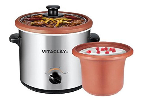 Vitaclay Vs7600-2c Yogurt Maker Olla Cocción Lenta Personal 0