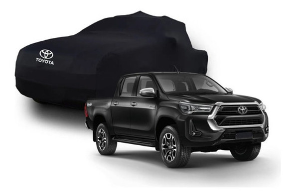 Capa Automotiva Toyota Hilux Tecido Helanca Cor Preta 0
