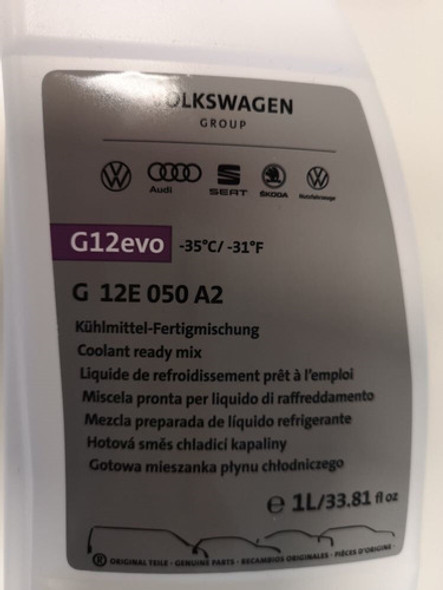 G-12. Evo Liquido Refrigerante Volkswagen 0 G-12. Evo Liquido Refrigerante Volkswagen 0