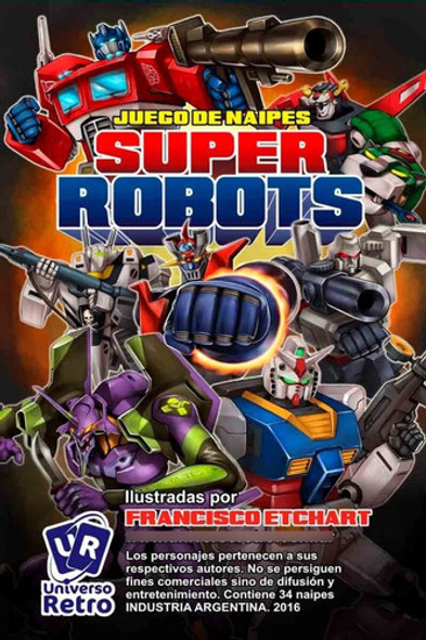 Cartas Super Robots - Juego De Naipes- Universo Retro 0