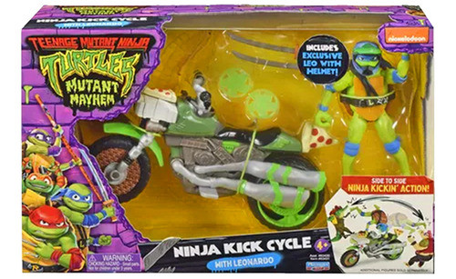 Tortugas Ninja Set Figura Articulada Con Vehiculo Caffaro 0