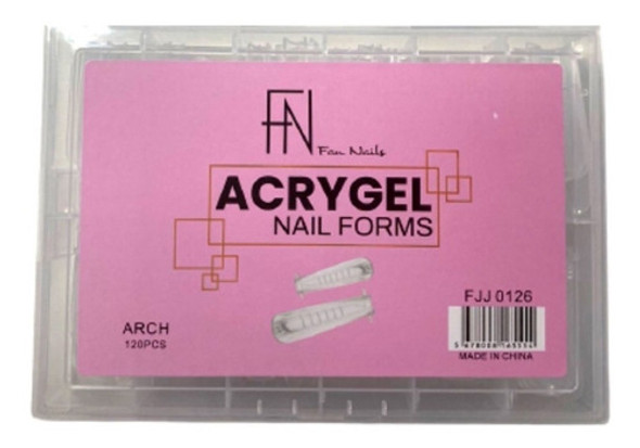 Molde F1 Quadrado Unhas De Gel Acrigel Polygel, 120 Unidades 0