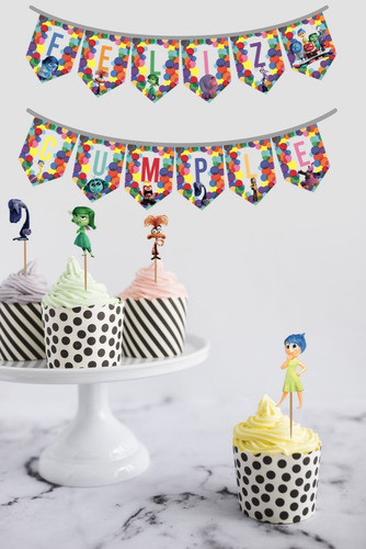 Banderin Feliz Cumple Intensamente 2 Inside Out 2 1