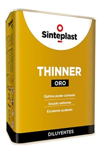 Thinner Sello De Oro Diluyente Sinteplast 1lts Pintumm 0