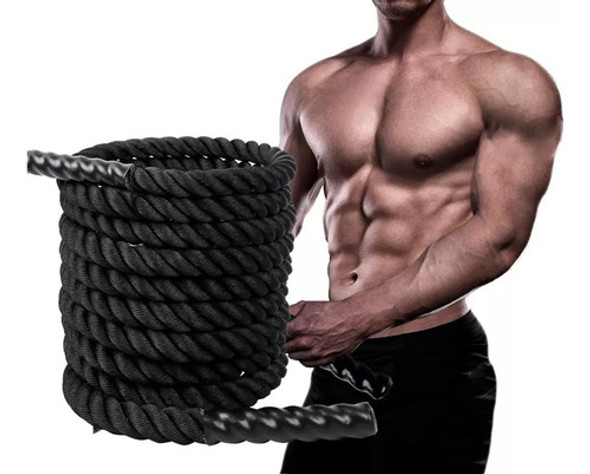 Cuerda Soga Crossfit 9 Mts Entrenamiento Funcional - Sportex 1