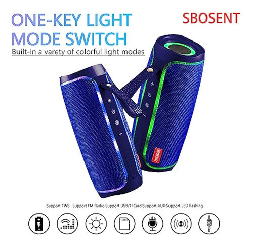 Sbosent Altavoz Portátil Bluetooth, Altavoces 1