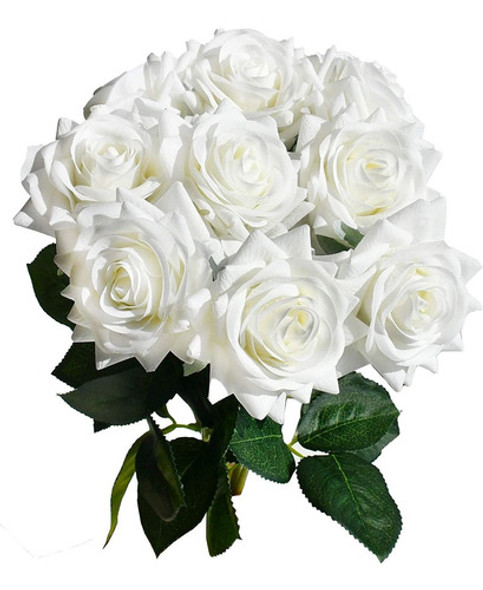 Flores Artificiales De Rosas De Seda De Mandys 0