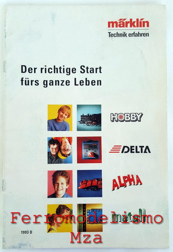 Märklin - Catálogo De Trenes Y Productos Corto - 1993 D 0