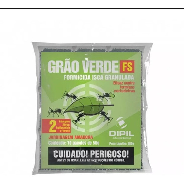 Grão Verde Mata Formiga 10 Pacote 50g(500g) 1