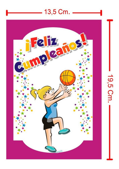 Uruguay Basketball Femenino Tarjeta De Feliz Cumpleaños. 1