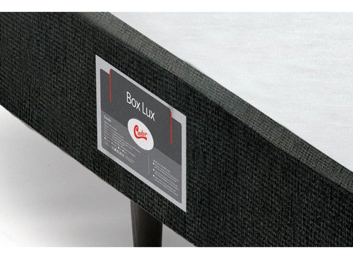 Cama Box Base Viúva Lux Chenille Black (128x188x23) - Castor 1