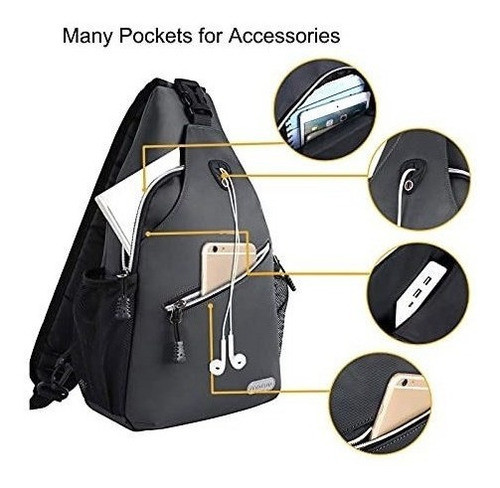 Mochila Bolso Bandolera Viaje Senderismo Paseo Gimnasio - 23 1