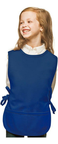 Delantal De Zapatero Azul Niños, Tejido De Sarga De Po... 0