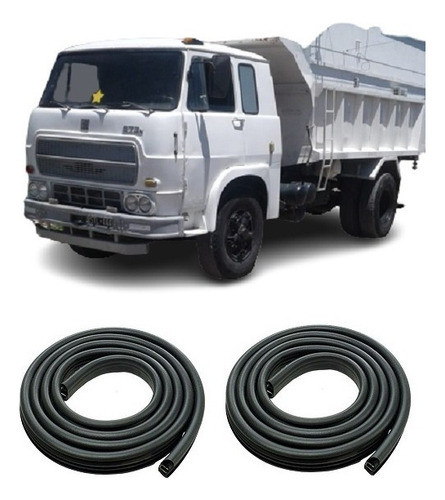Fiat 673 Camion Burletes De Carroceria De Puertas Kit X 2 0