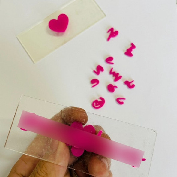 Placa / Regua Para Letras De Acrilico (pegue E Cola) 1