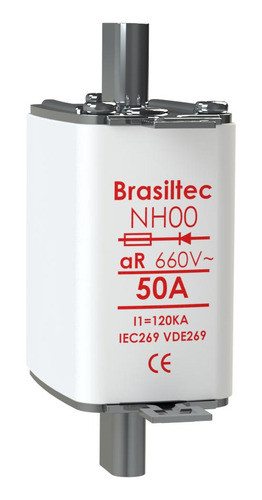 Kit C/ 4 Fusível Nh00 Ultra Rapido 50a 0