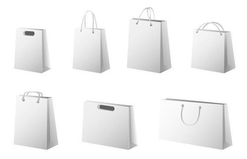 Bolsas Boutique De Cartulina Blancas - Pack X 10 Unidades 1