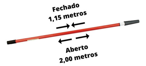 Cabo Prolongador Extensor Para Rolo De Pintura 2 Metros 1