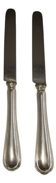 Antiguos 2 Cuchillos Christofle France Acero Carbono 0