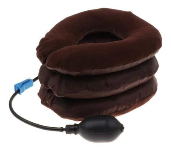 Colar Cervical Pneumatico Massagem Viagem Inflavel Pescoço 0