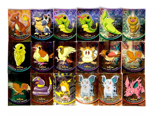 Tarjetas Pokémon Topps Serie 1 Foils Brillantes Por Unidad 1