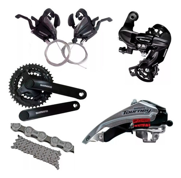 Kit Transmision Bicicleta Mtb Shimano Mountain 21v 3x7 0