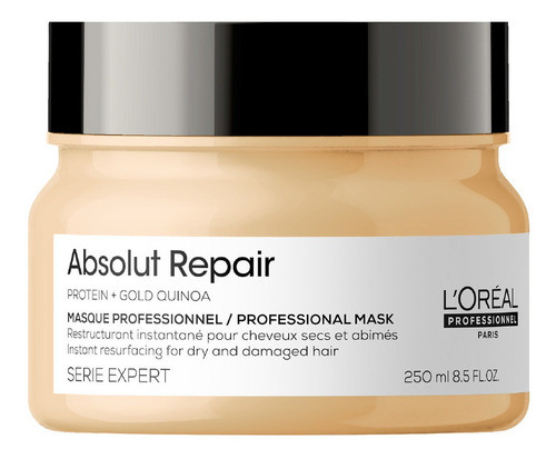 Baño De Crema Loreal Absolut Repair 250 Ml + Shampoo 300 Ml 1