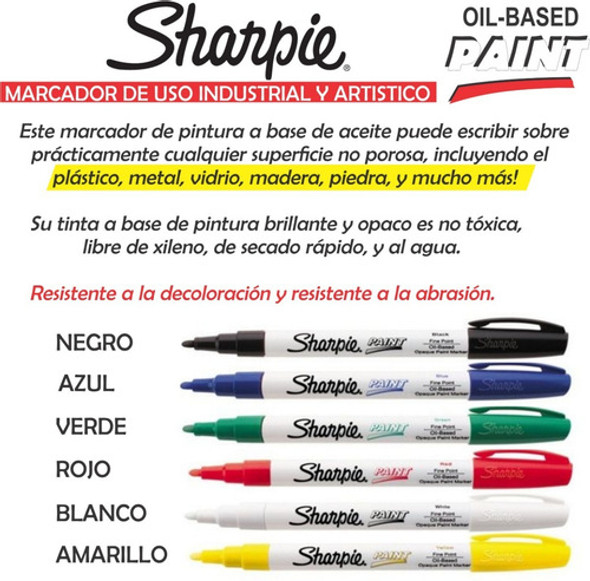 Marcador Sharpie Paint Oil Pintura Al Aceite Oleo Esmalte 1