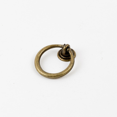 Tirador Aro Liso Bronce Viejo Rei 3204 0