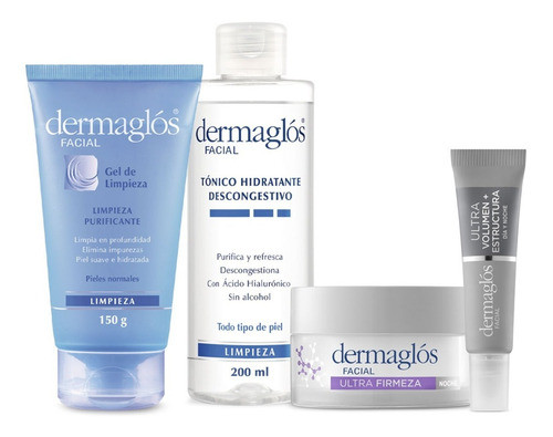 Kit Facial Dermaglós Rutina Experta De Noche Ultra Firmeza 0