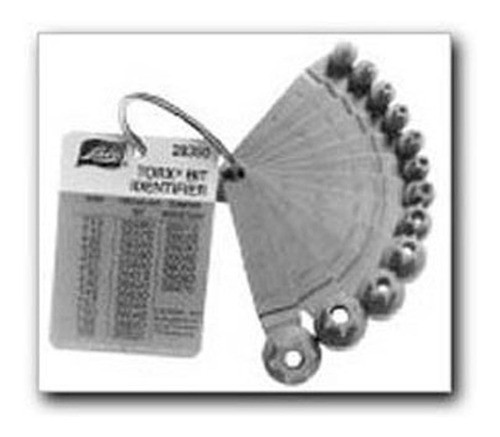 Identificador De Medidas Tornillos Torx T10 A T60 Lisle 1