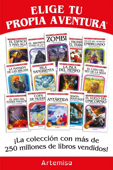 Set of 4 "Choose Your Own Adventure" Books in Spanish – Pick Your Favorite Titles – For Ages 5+