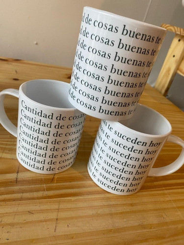 Taza Plastica Sublimada Personalizada Foto Frase Imagen 1