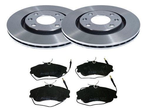 Kit Discos Pastillas Freno P/ Peugeot 306 Partner Delanteros 0