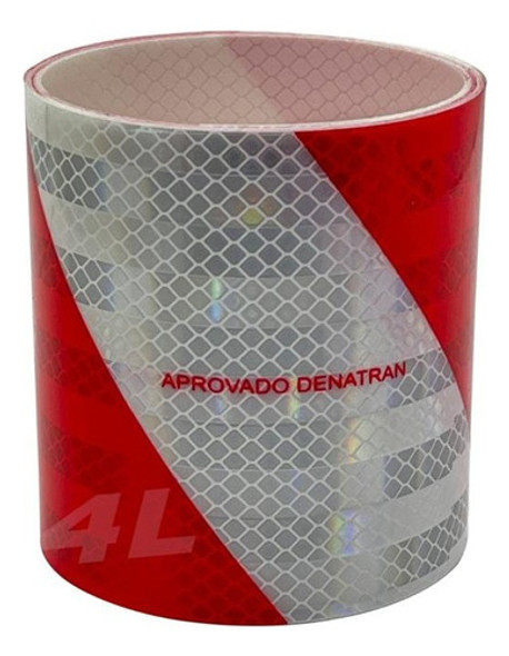 Faixa Refletiva Do Parachoque Caminhão Coragem Denatran Padr 1