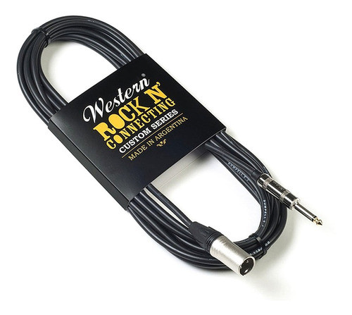 Western Cable Trs/xlrm 3 Metros Balanceado Monitor Par 0