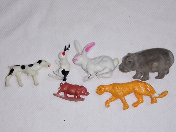 Lote Antiguos Juguetes Animales Miniatura Colección Caballo 1