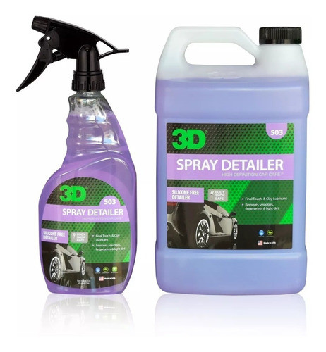 Spray Detailer S/silico / Quick Detailer 3/4 Lt 3d 1