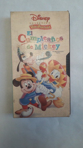 Pelicula Vhs Coleccion * Cumple Mickey Disney Video Fantasia 0