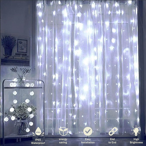 ~? Oopswow 304l Luces De Cadena De Cortina, 9.8ft X 9.8ft 8 1