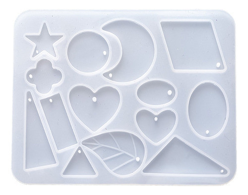 Molde De Brinco De Silicone Para Fundição De Resina E Decora 0