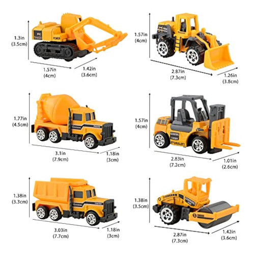 Benrich Juego De 6 Piezas De Mini Coches Fundidos 1