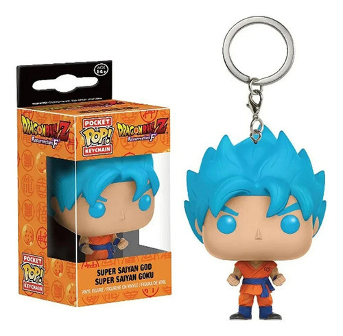 Super Saiyan Goku God Blue Dragon Ball Z Chaveiro 0