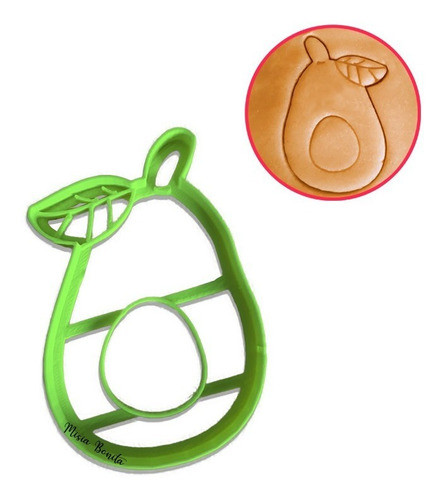 Paltita - Moldes Galletas Cortante Masas Aguacate Palta 0