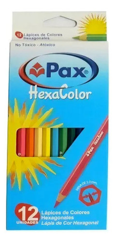 Lápiz Color Pax Hexacolor Caja X 12 Unidades Largos Qpañzm 0