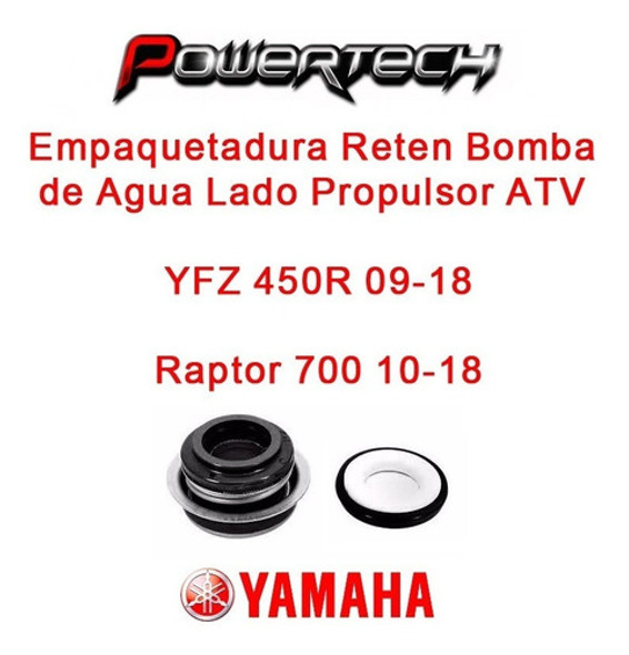 Empaquetadura Reten Bomba Agua Yamaha Atv Yfz 450 Raptor 700 1