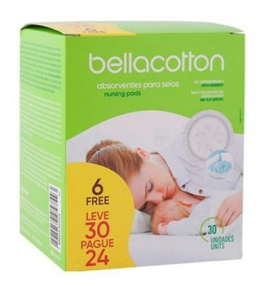 Absorvente Para Seios Bellacotton Kit Com 3 1