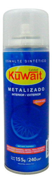 Pintura Esmalte Sintetico Plata Kuwait Metalizado 240 Cm3 0